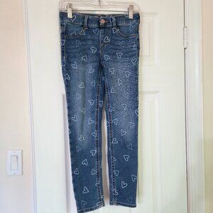 Heart Jean Jeggings - Size M (7-8)